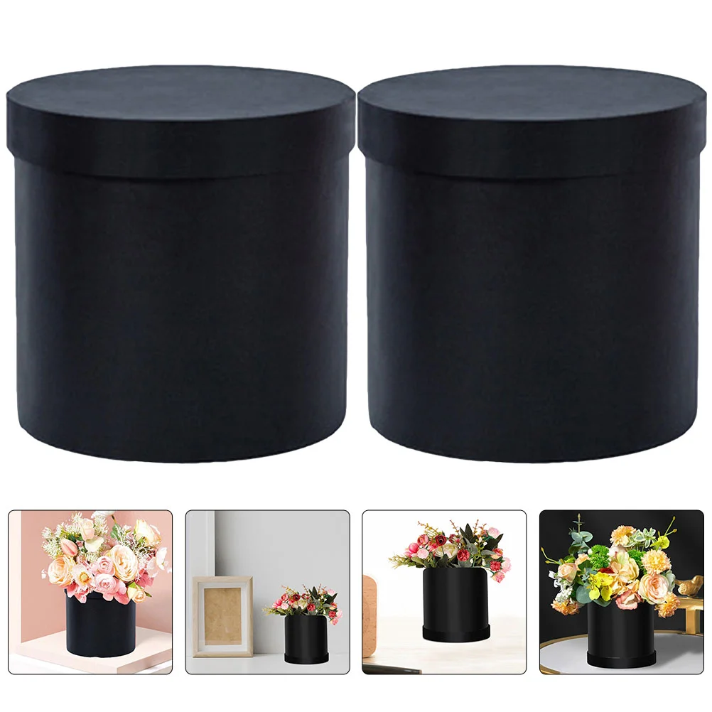 

Box Boxes Flower Gift Bouquet Florist Floral Packaging Paper Wrapping Hat Flowers Round Arrangement Storage Bucket Flowery Rose