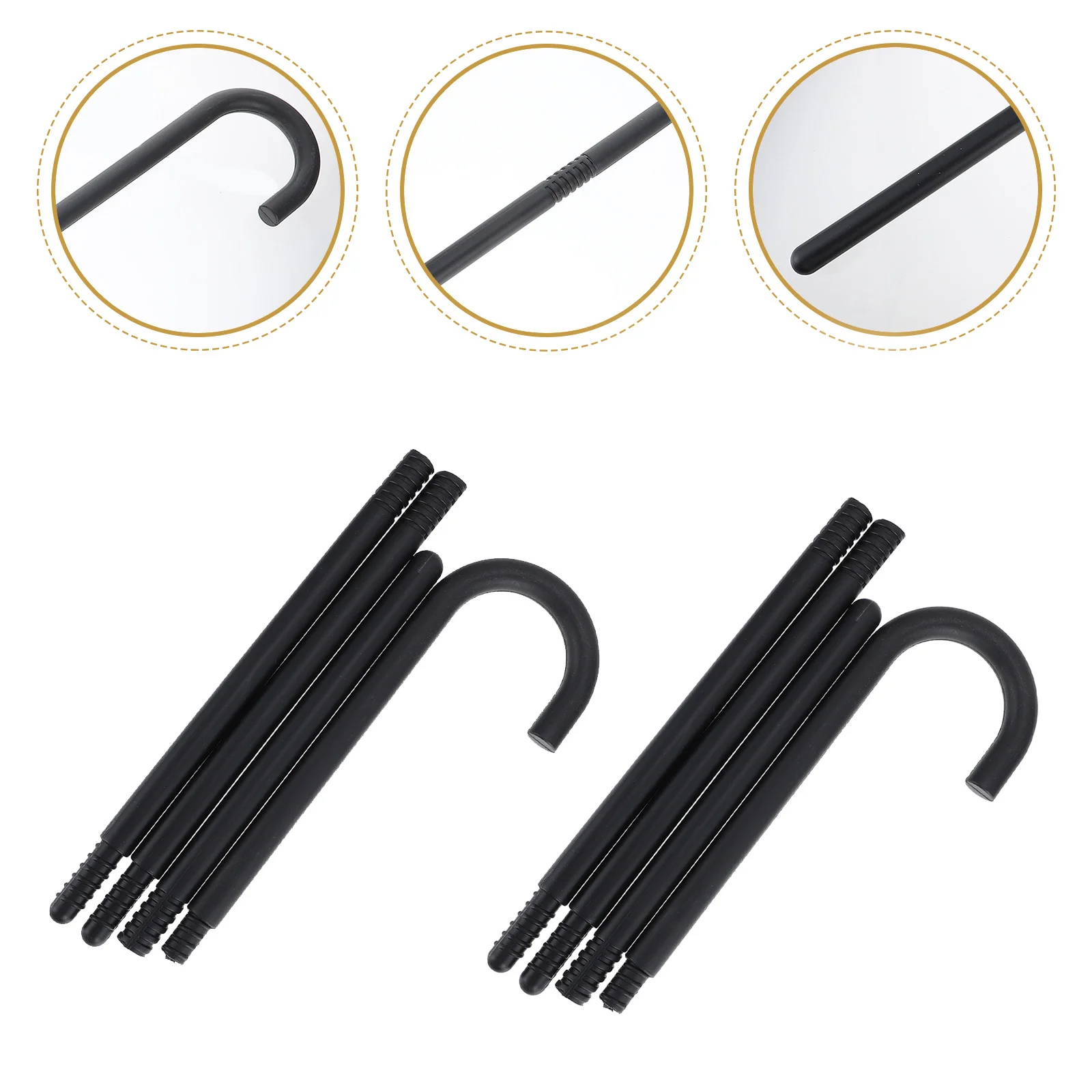 

2 Pcs 1920s Costume Magics Staff Crutches Adults Magician Wands Gifts Adults Party Props Cosplay 1920s Costume Witch Crutch