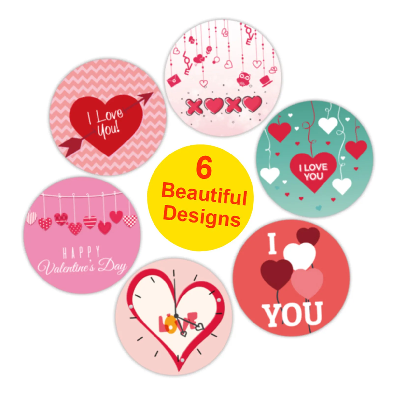 

New Love Stickers Valentine'S Day Stickers 500pcs Stickers Fashion Personality Cute Practical Seasonal Stickers For Lover 2024