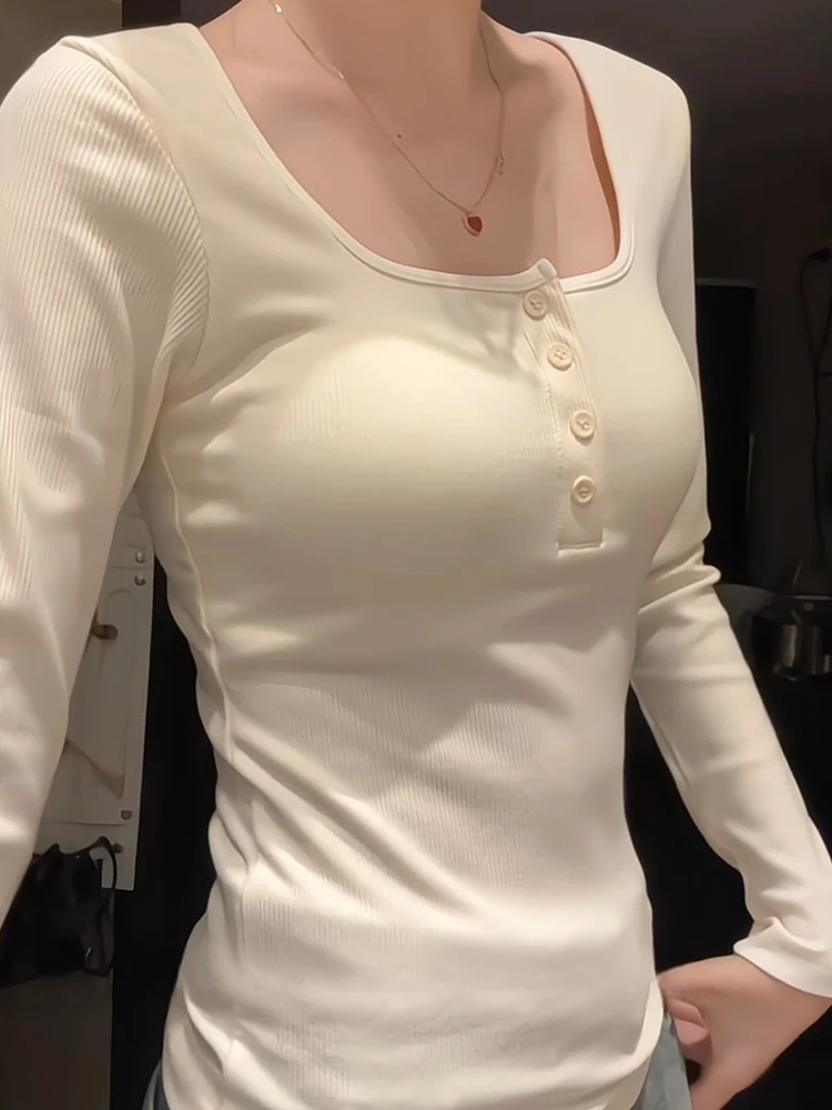 Осенне-зимнее термобелье с квадратным воротником шлифовальное Dralon женский пояс