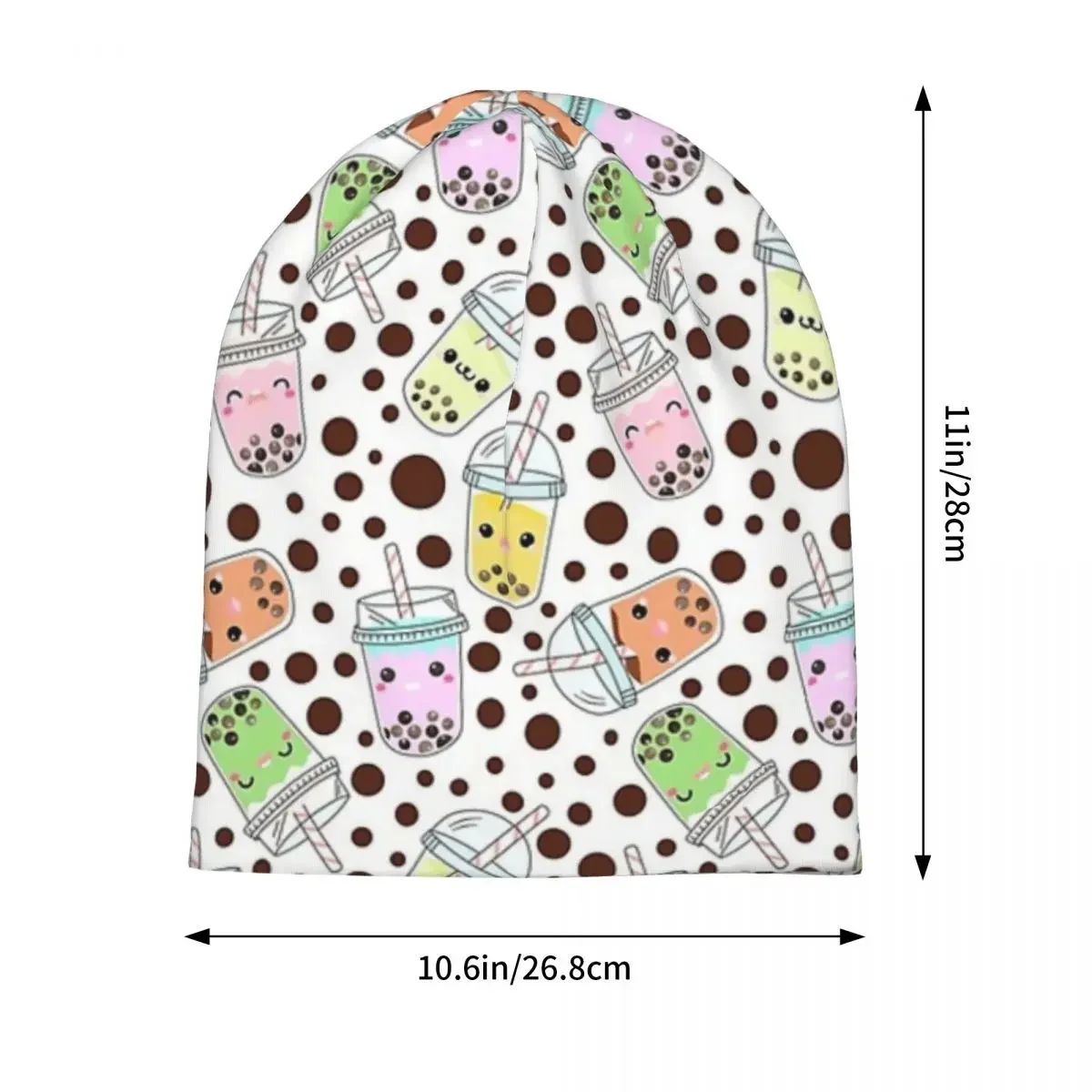 Yummy Bobba Bubble Tea теплая вязаная шапка модная шапка-капот осенне-зимняя уличная шапки