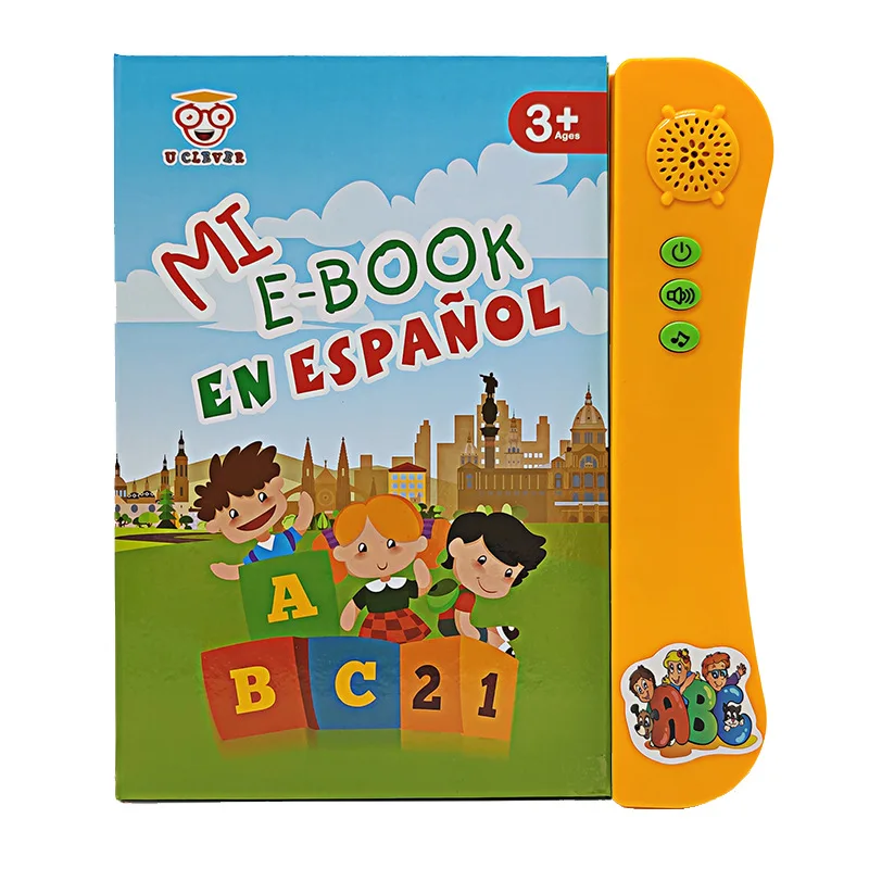 

New Spanish Finger-pointing Reading Children's Early Education Voice Book Smart Toy Western E-book Language Learning