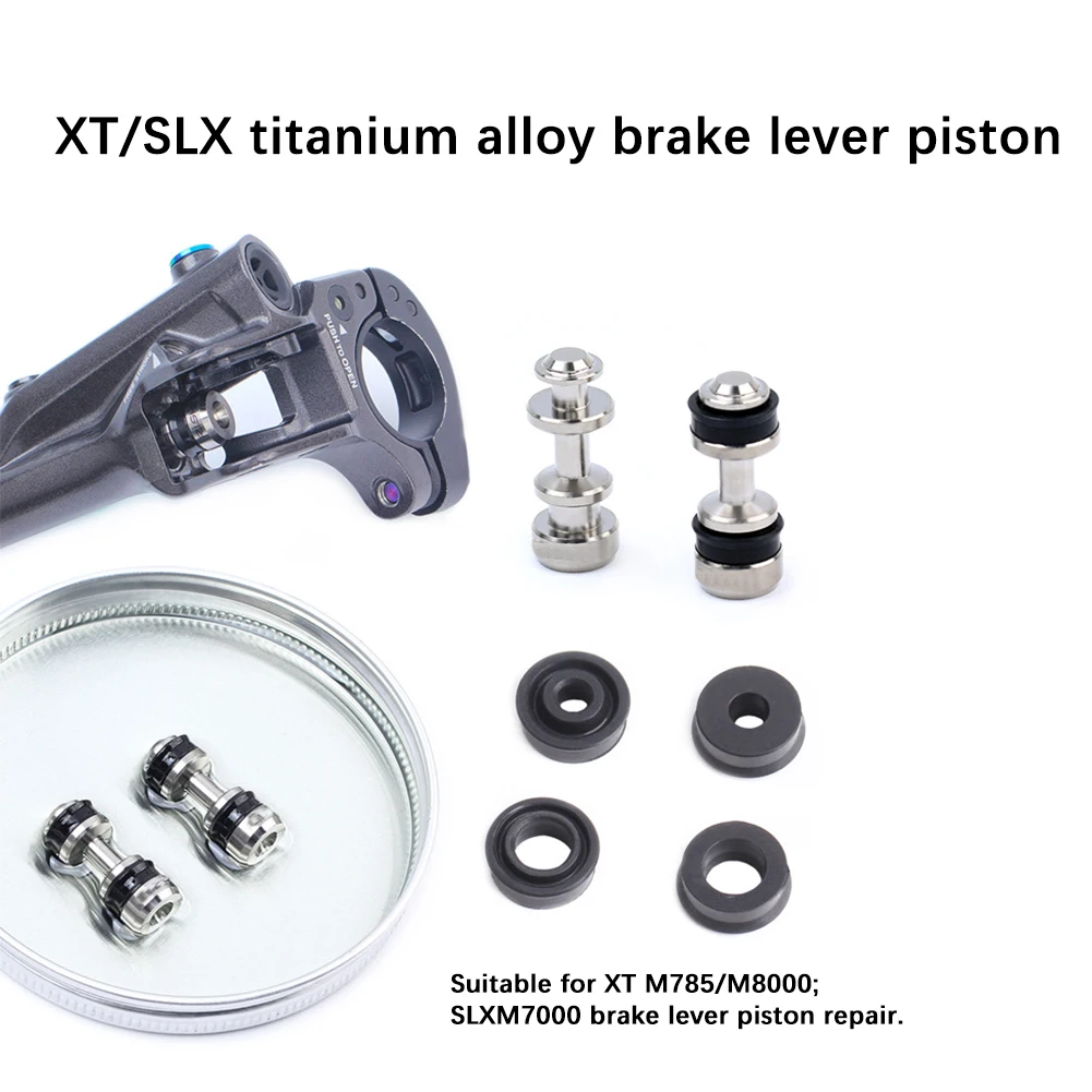 

2022 New Bike Bicycle Titanium Alloy Hydraulic Disc Brake Lever Piston Seal Rubber Ring Repair Kit For XT M8000 M785 SLX M7000