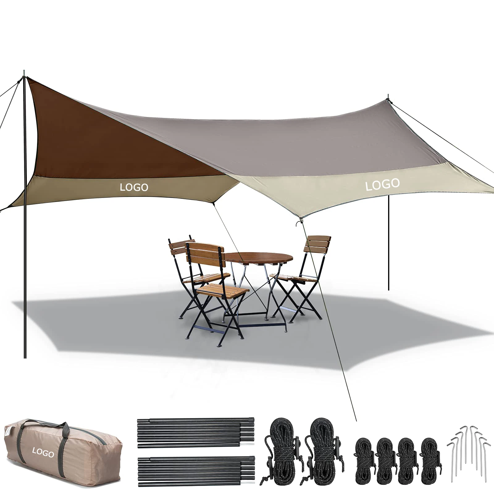 

Outdoor Lightweight custom portable Travel Folding picnic camping beach sun shelter tent