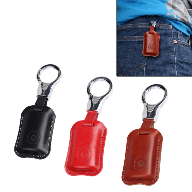 

Car Key Case Leather Auto Key FOB Holder KeyChain Protector Cover Lightweight Compatible for NVX155 Durable- GTWS