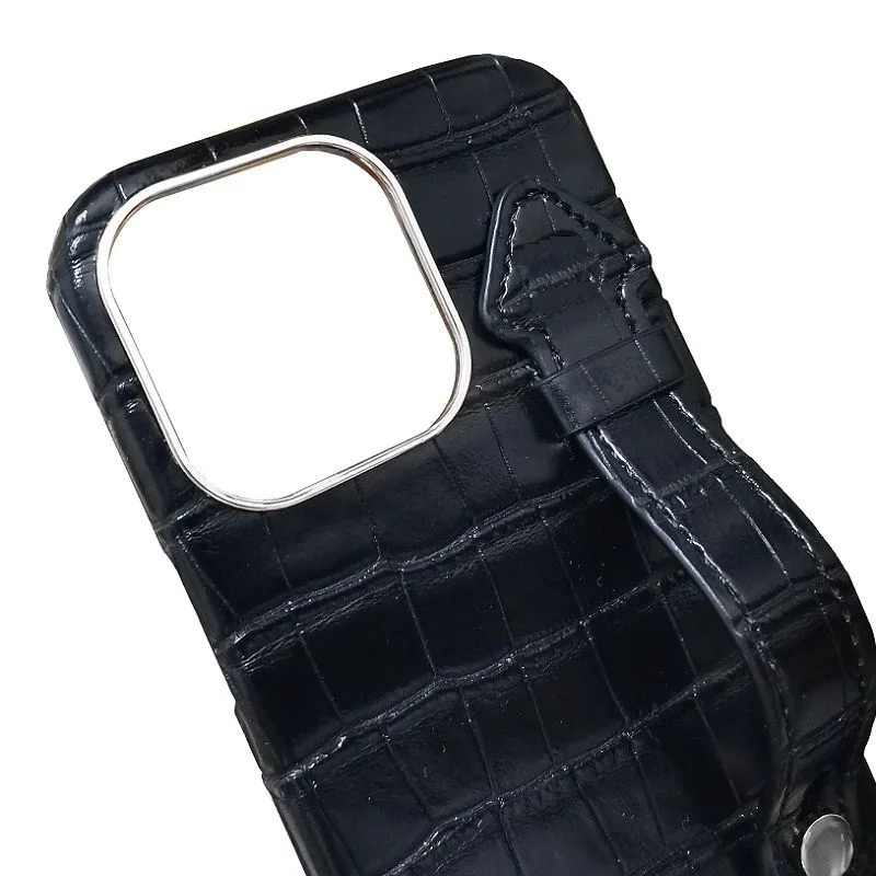 Роскошный кожаный чехол-подставка с ремешком и держателем для iPhone 14 13 Pro Max Mini 12 11