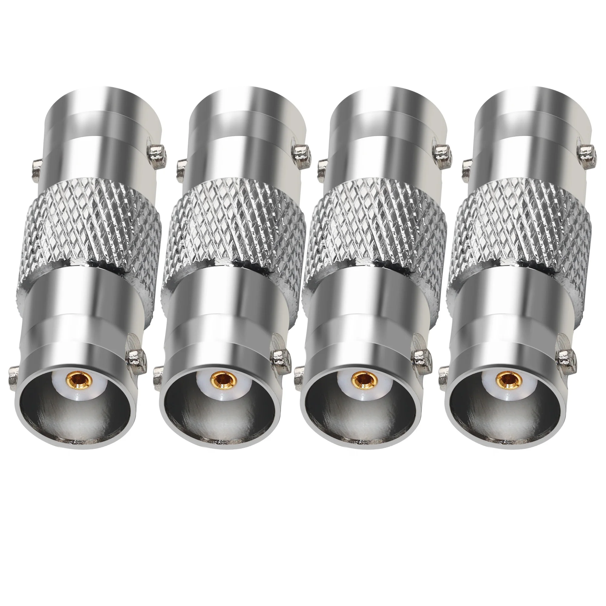 

TUOLNK 4Pcs BNC Connector BNC Female Coax Connector BNC RF Coaxial Adapter for CCTV Security Camera Radio Extension Cable