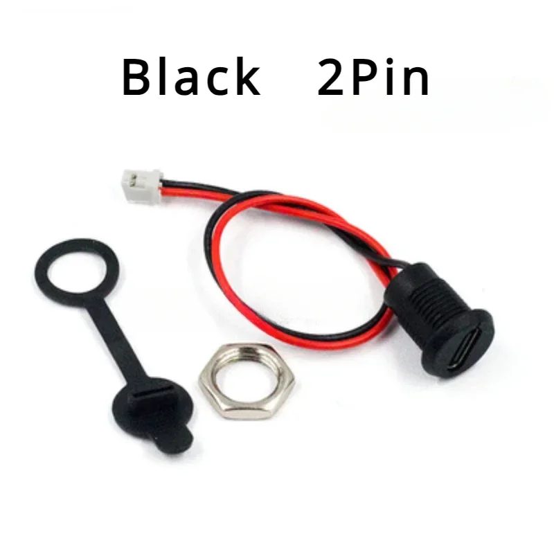 

5 шт. Водонепроницаемые разъемы USB-C 2-6 пин