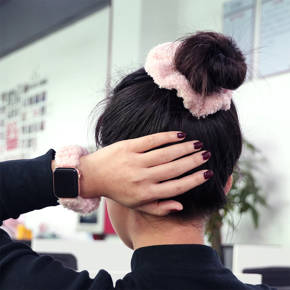 

Scrunchie Elastic Watch Straps for Apple Watch Band Series se 7 6 5 4 3 38mm 40mm 42mm 44mm Correa for iwatch 45mm 41mm Bracelet