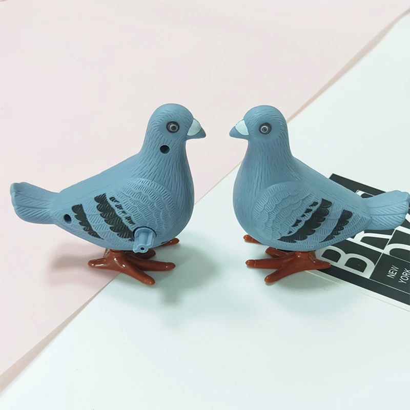 

Spring Dove Collectable Souvenir Simulation Pigeon Clockwork Desk Decor Wind Up Statue Party Favor Interactive Baby Toy M89C