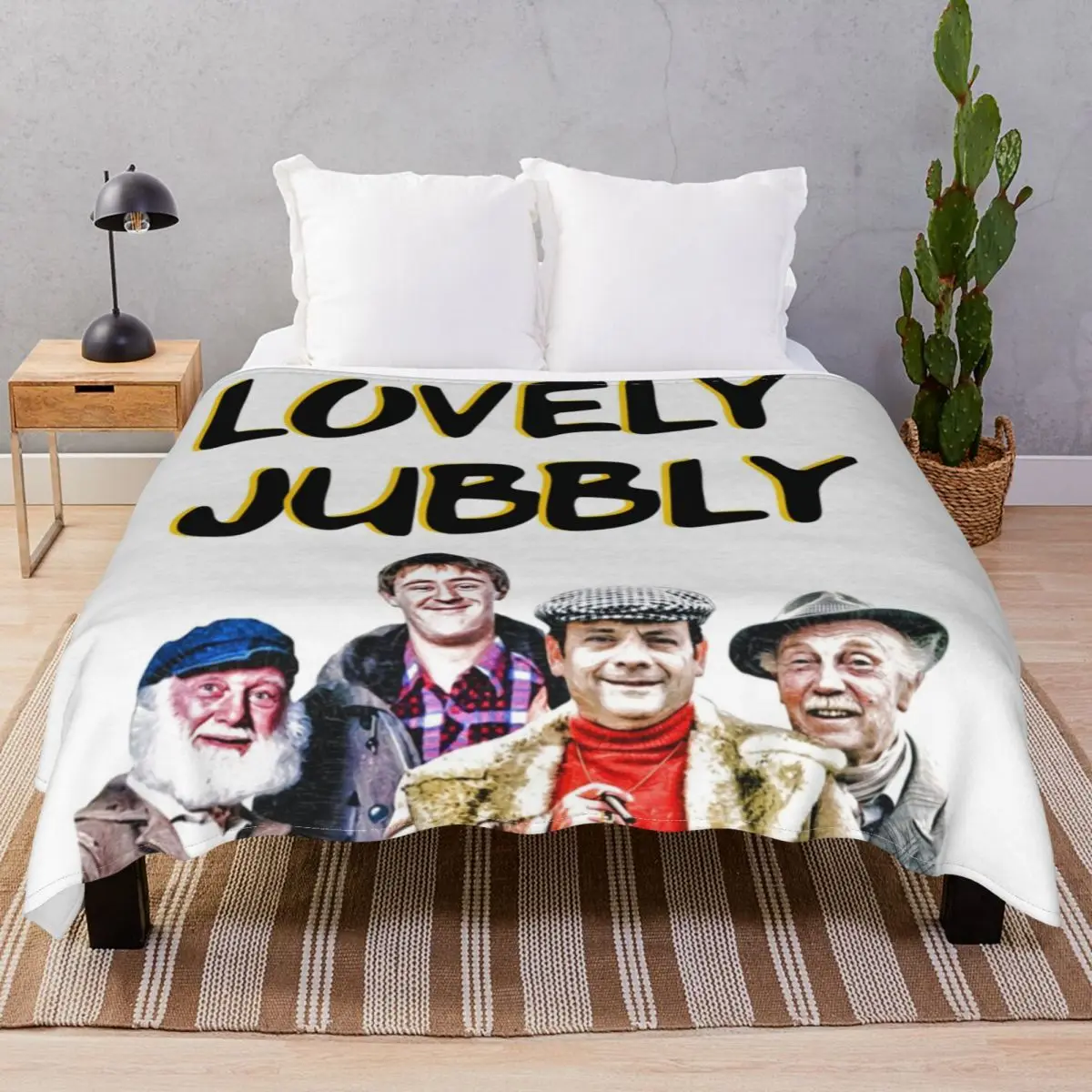 Lovely Jubbly Blanket Fleece All Season Soft Throw Blankets for Bedding Home Couch Travel Office