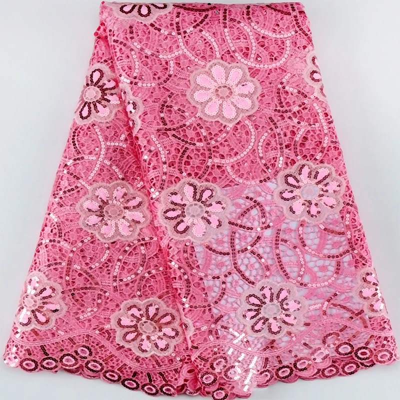 Королевский синий африканский шнур сетчатая кружевная ткань 2023