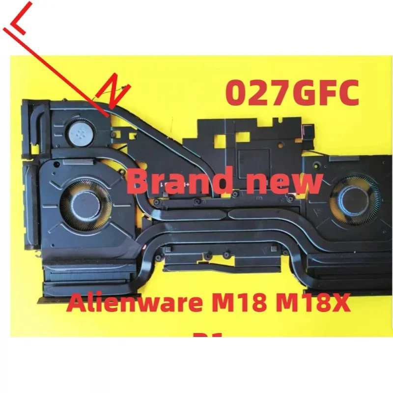 Совершенно новый радиатор охлаждающего вентилятора для Dell Alien/Alienware M18 M18X R1 027GFC