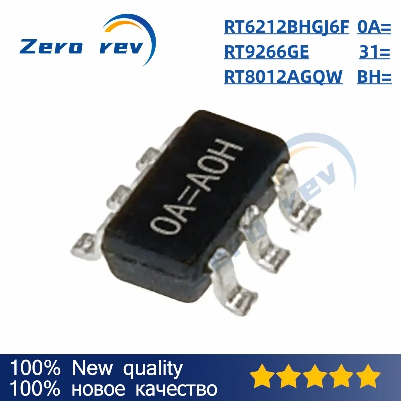 

5-10Pcs 100% New Free Shipping RT6212BHGJ6F 0A= RT9266GE 31= SOT-23-6 RT8012AGQW BH= QFN-16 Original Chips Ic