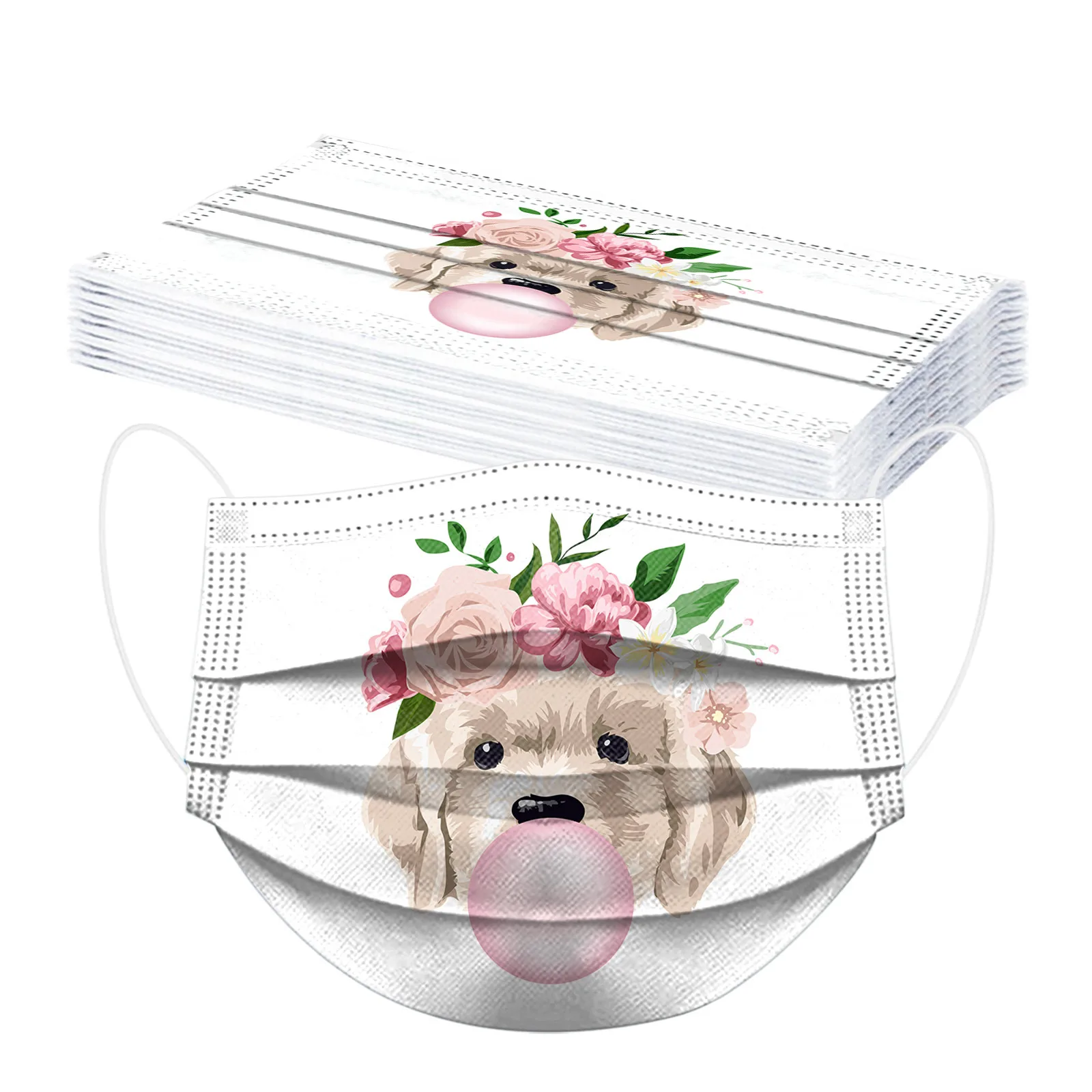 10PC masque enfant Kids Children's Animal Disposable Face маска 3Ply Ear Loop mascarilla Monder Scarf Halloween Cosplay MasK - купить