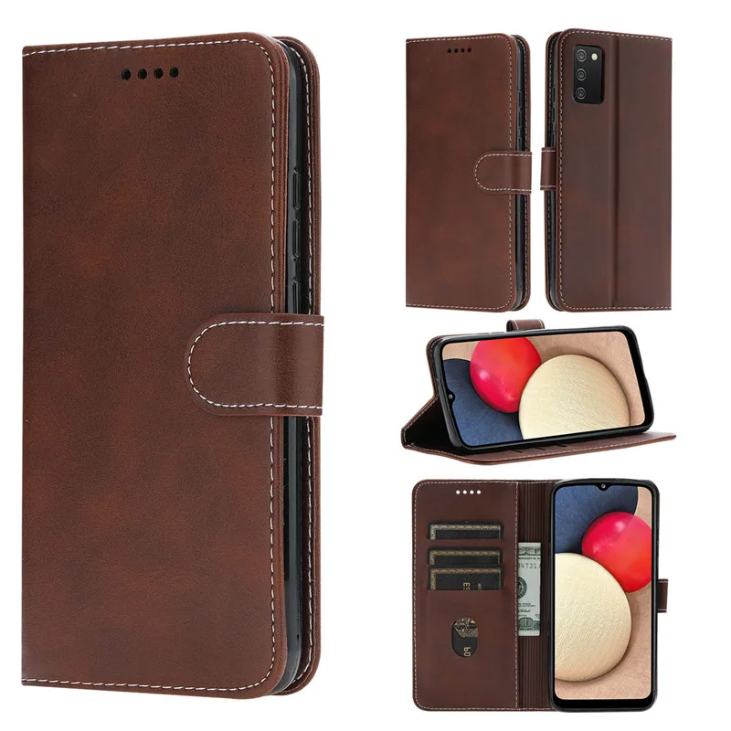 Кожаный чехол для Samsung Galaxy J3 J5 J7 2016 2017 J2Core J4 J6 2018 A11 A13 A10 A12 A32 A50 A51 A52 A53 M12 A02S - купить по