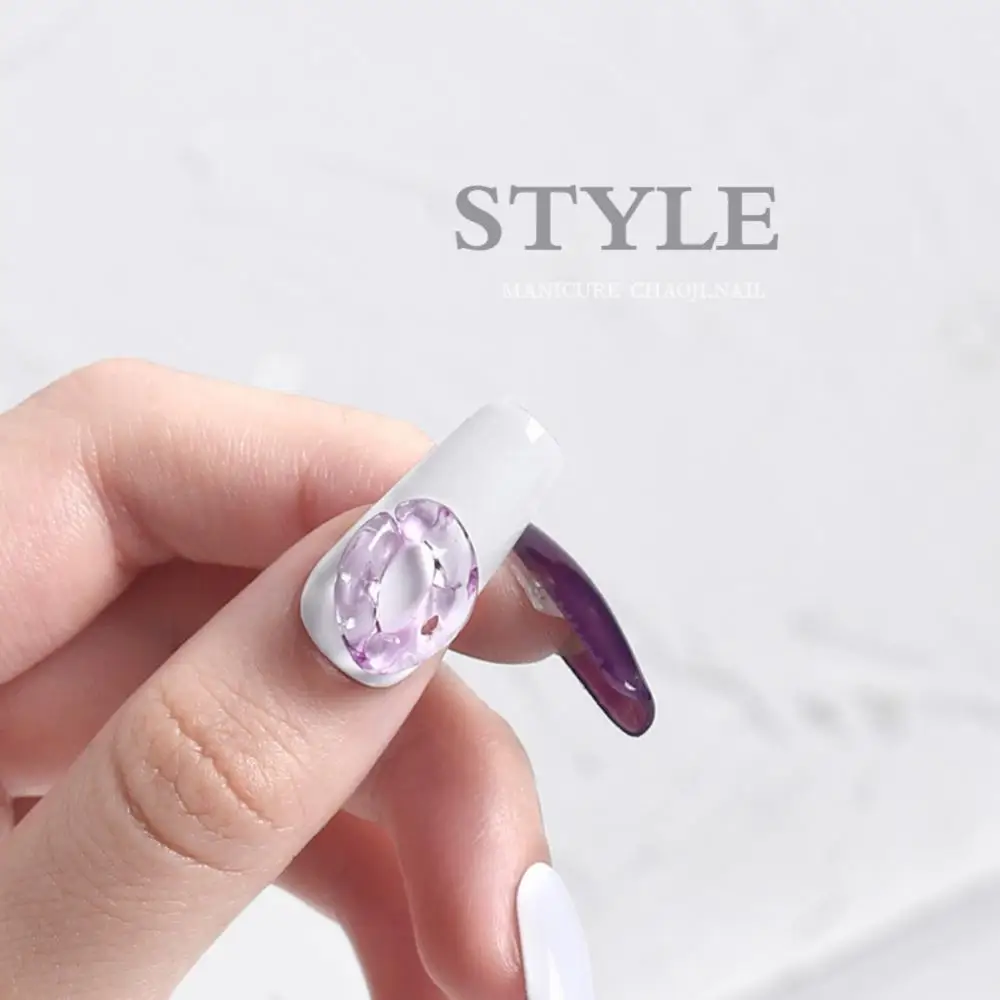 

Jelly Ring Nail Decorations Fresh Summer Candy Color Manicure Products Enhancement Nail Ornaments Light Therapy Nail Decoration