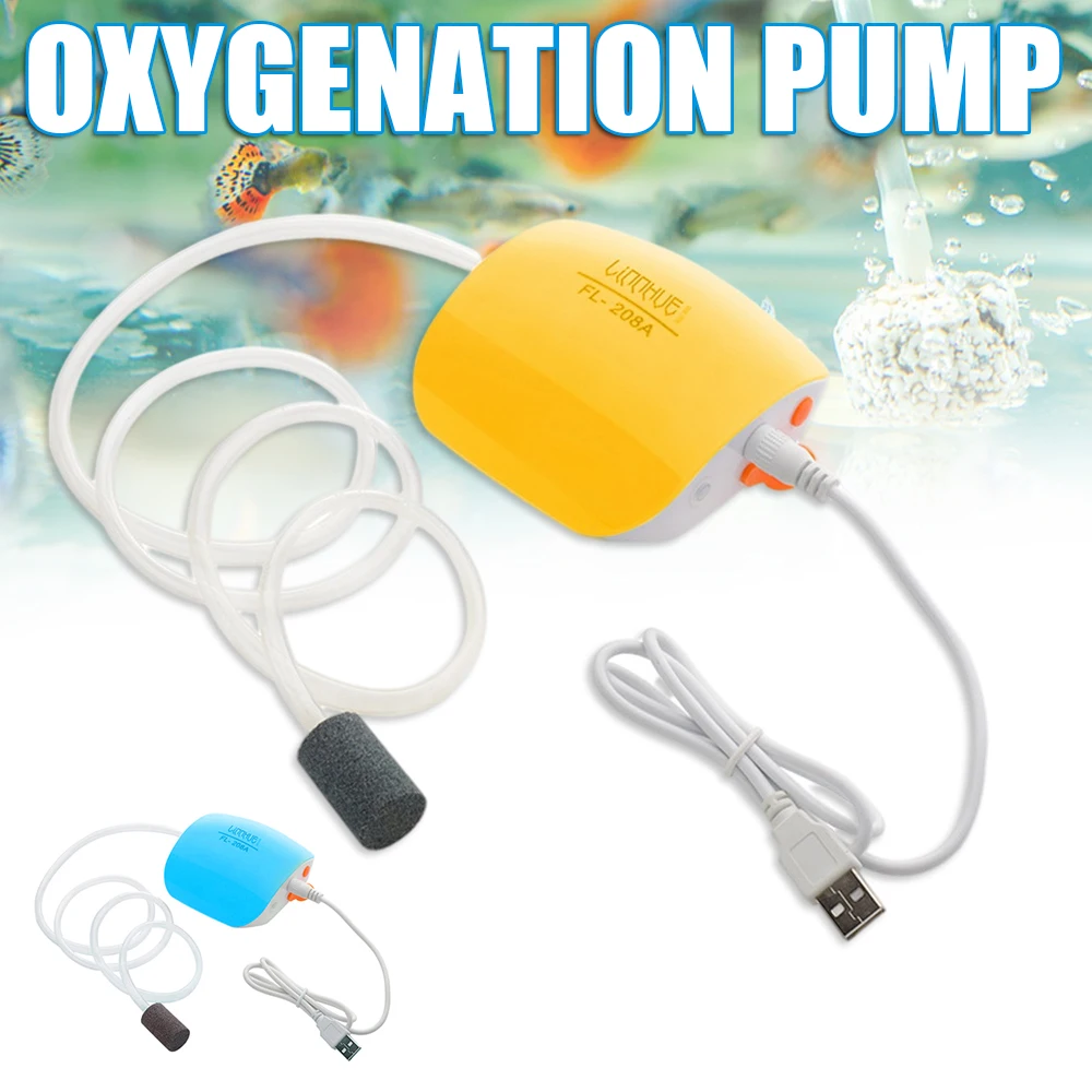 

Hot Professional Fishing Oxygenation Pump Portable USB Charging Aquarium Air Pump Mute for Outdoor Indoor Fishing Equipment