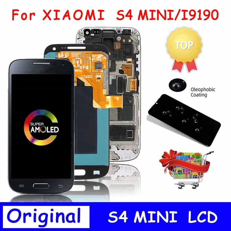 ЖК-дисплей 4 3 дюйма для Samsung Galaxy S4 mini с сенсорным экраном и дигитайзером в сборе