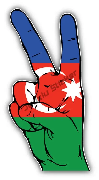 

Любовь Азербайджань Флаг Наклейка Сувенир Автомобиль Пальто Щит Город Путешествие Азербайджану Домашняя гордость Путешествия Автомобиль Грузовик Ван Наклейка