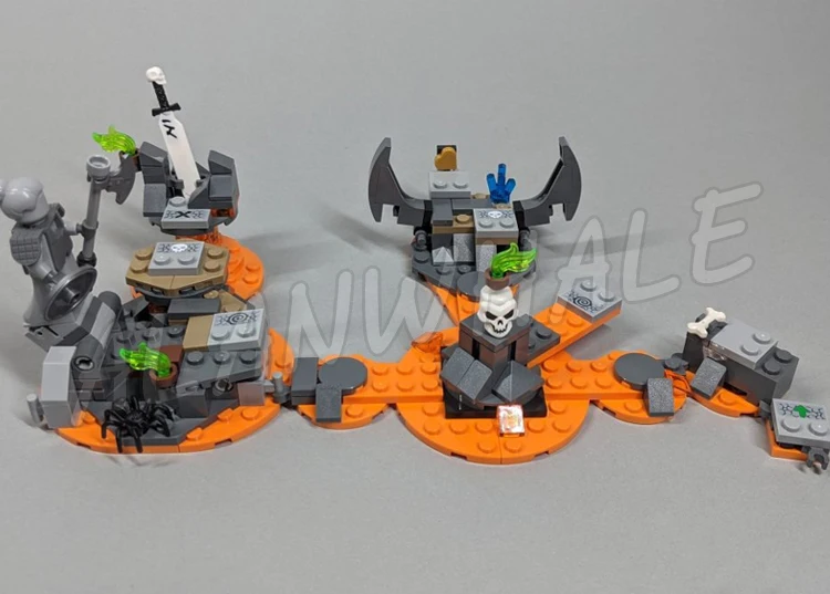 1016 шт. череп волшебник дракон скелет воин пауки кости 11556 наборы строительных