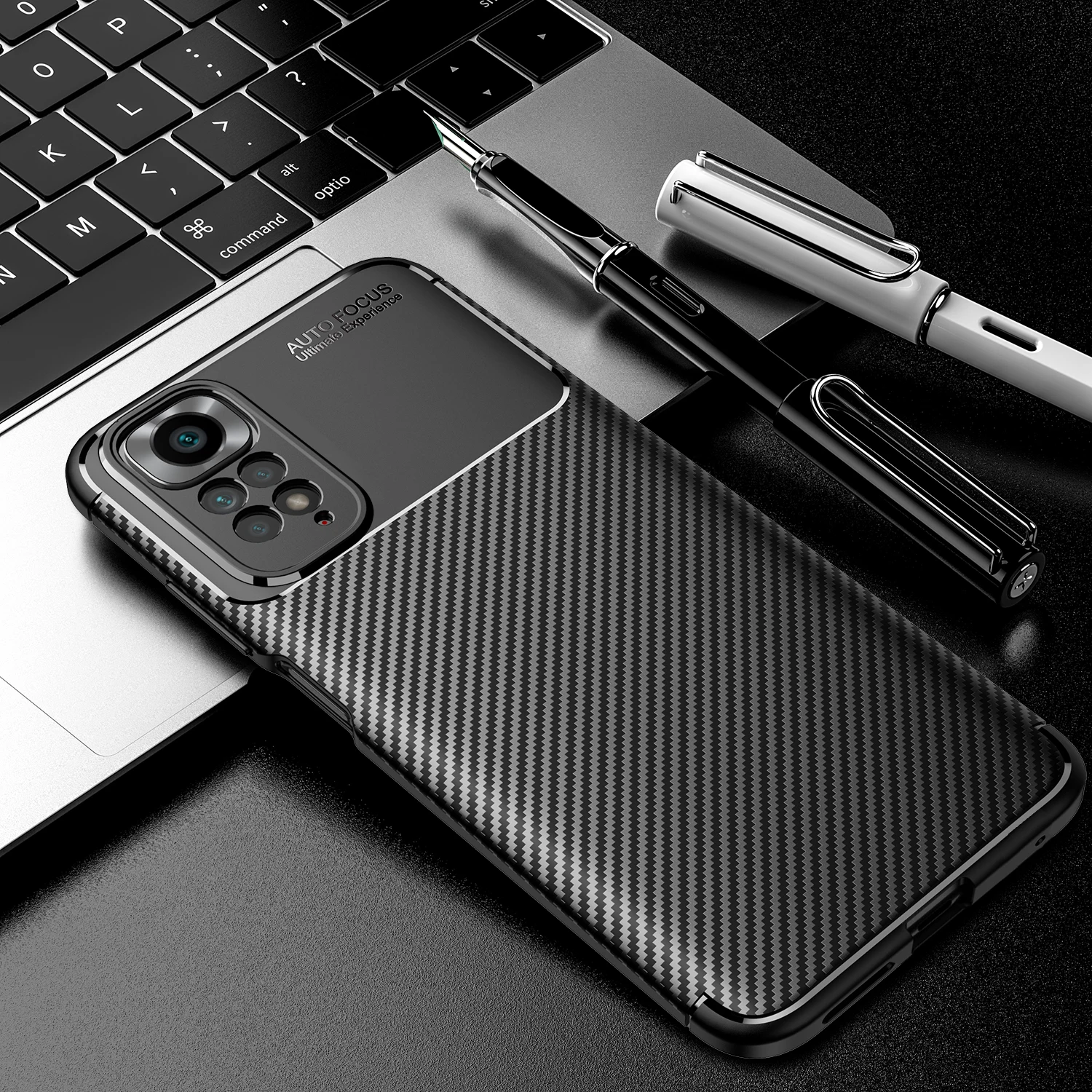 For Xiaomi Redmi Note 11 Global Case Matte Carbon Fiber Cover Redmi Note 11S Cover Soft Silicone Case Redmi Note 11 Pro Global