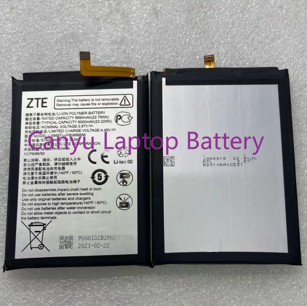 

Новый аккумулятор ZTE Li3959t44p8h956656 S30E 30 PRO 6000 мАч