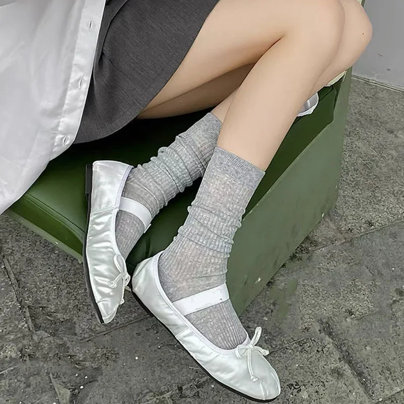 CHAOZHU 1 пара черных/белых/серых корейских японских однотонных тонких дышащих