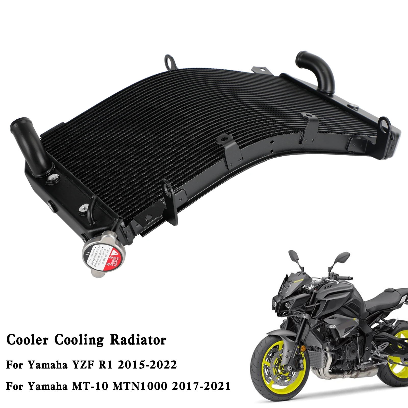 

Topteng радиатор охлаждения кулер для Yamaha FZ10 MT-10 MTN1000 2016-2021 YZF-R1 15-22 аксессуары для мотоциклов