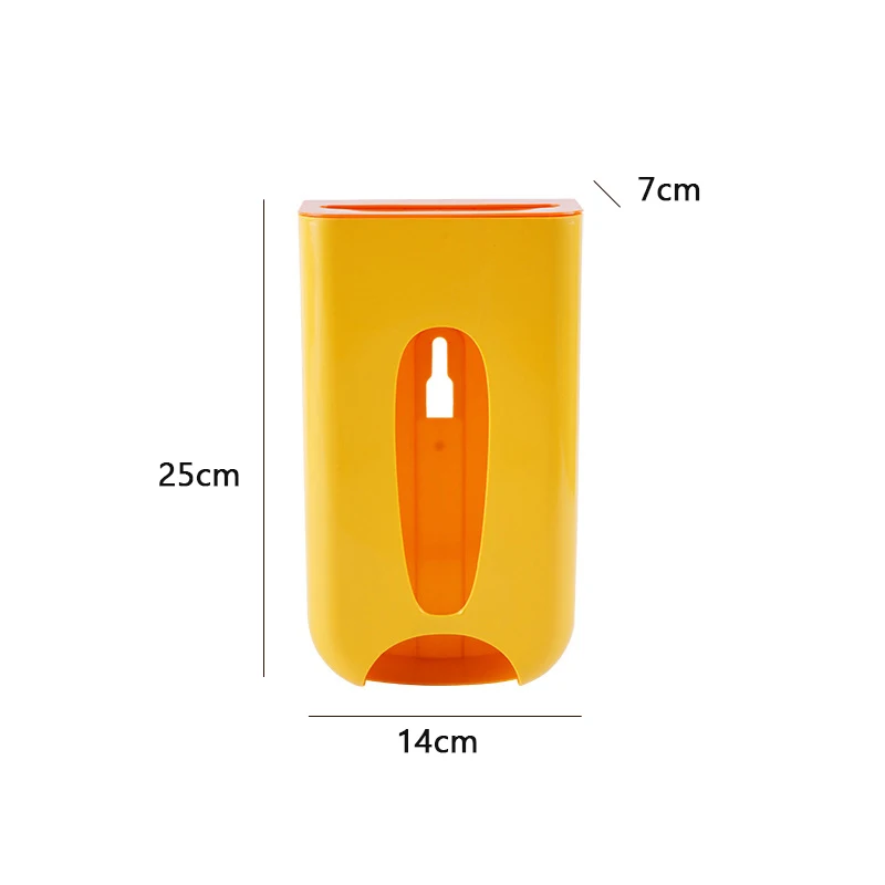 Настенный подвесной ящик для хранения мусорных мешков многоразовый пластиковый