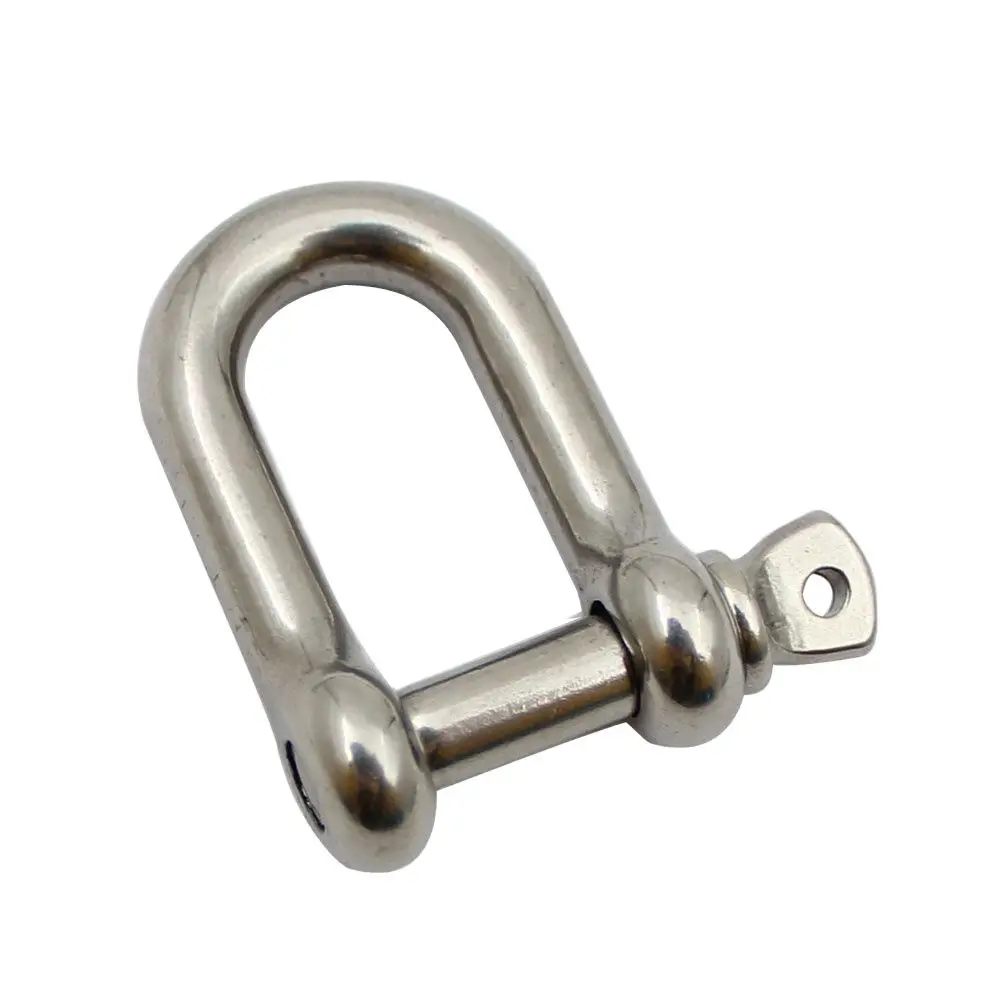 Stainless steel 304 shackle D-shaped shackle connection ring connection buckle lifting shackle buckle