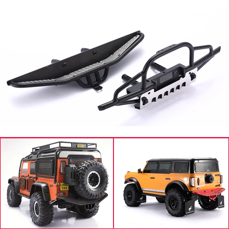 

Металлический передний и задний бампер для радиоуправляемого гусеничного автомобиля 1/10 Traxxas TRX4 Defender Bronco AXIAL SCX10 II 90046, детали «сделай сам»