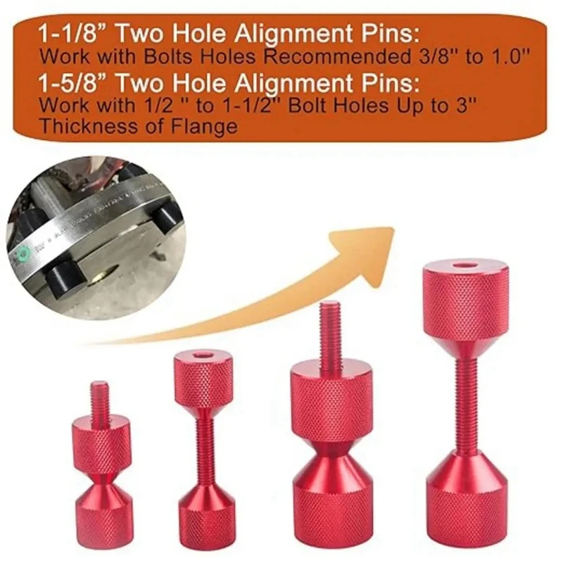 4 шт. алюминиевые фланцевые штифты с двумя отверстиями 1-1/8 дюйма выравнивающие и