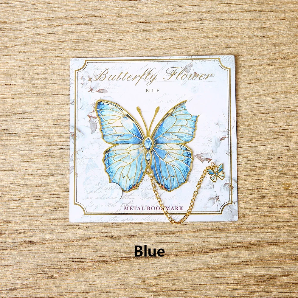 

Металлическая закладка MOONBIFFY с бабочкой