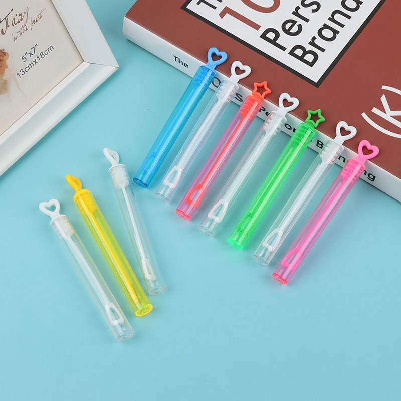 

10Pcs Love Heart Wand Tube Bubble Soap Bottle Wedding Gifts for Guests Birthday Party Decoration Baby Shower Favors Kids Toys