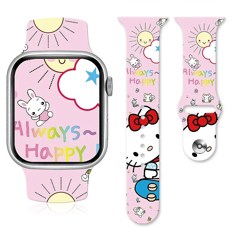 Ремешок Sanrio с мультяшным рисунком HelloKitty аниме-персонаж Cinnamoroll ремешок принтом