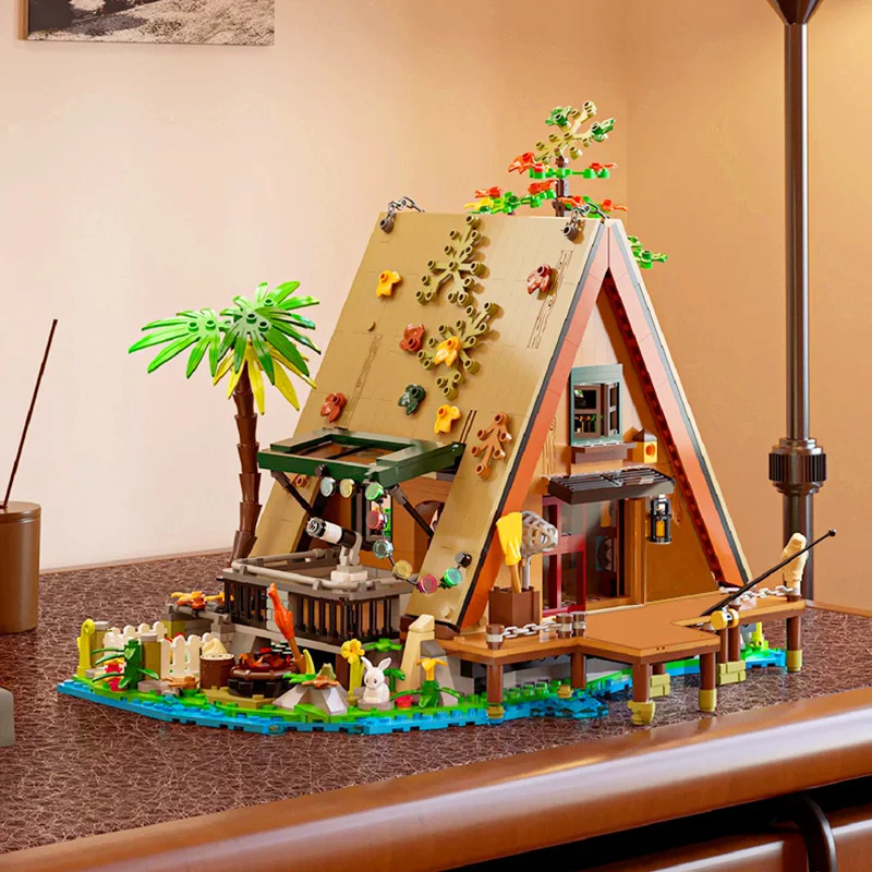 1486 шт. трапециевидная рамка лесная кабина рыболовный дом комната для кемпинга