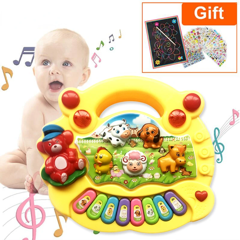 

Музыкальный инструмент, игрушка для детей, животное, ферма, пианино, развивающая музыка, развивающие игрушки для детей, Рождественский и нов...