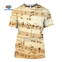 sonspee top summer men tshirt stave 3d print musical notation funny music women t shirt vocal tees harajuku short sleeve design