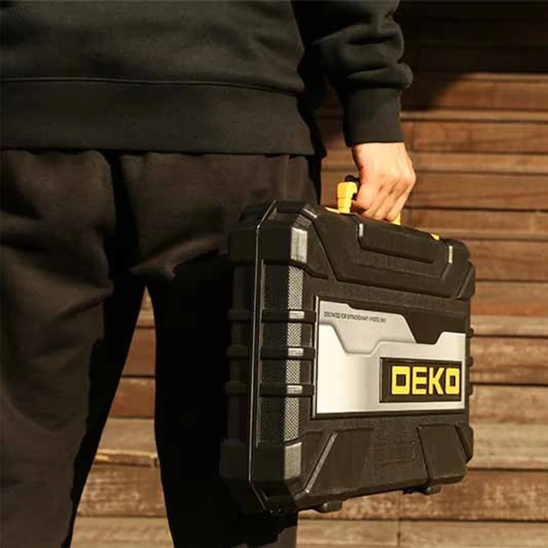 DEKO Home DIY Набор инструментов для ремонта автомобилей 196 шт. Комбинированный набор инструментов Набор ручных инструментов с пластиковым набором инструментов Отвертка Молоток (art.: 3920cd1364d53) - 3920cd1364d53