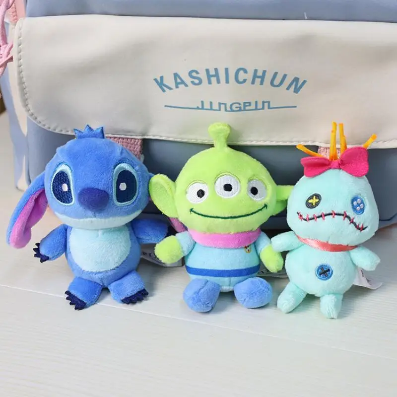 Kawaii Стич инопланетянин плюшевая игрушка аниме мультфильм рюкзак Брелок