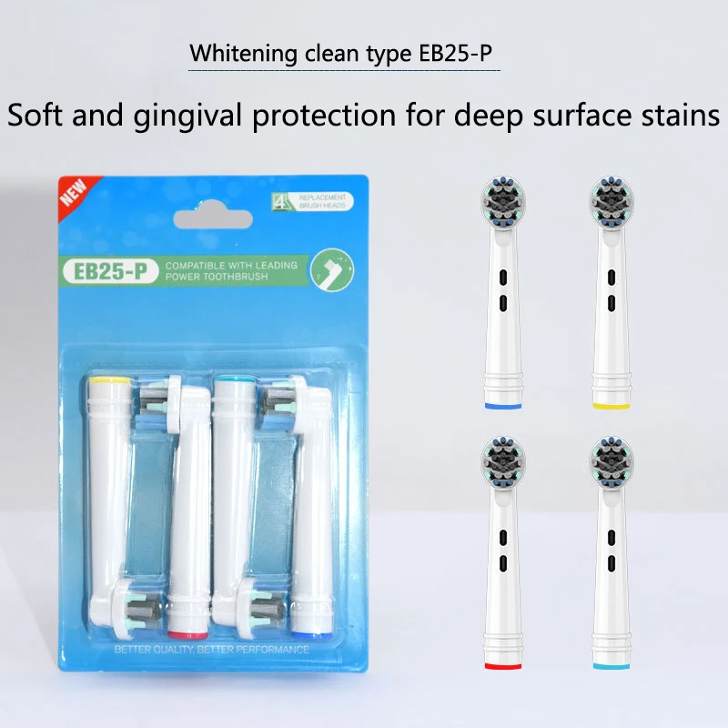 Electric Toothbrush Head Replacement Soft Bristles Tooth Brush Heads Personal Hygiene Clean Brushes Head For Oral B Home Travel