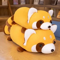 2022 cute big tail little raccoon plush toy doll doll bed to accompany sleeping ragdoll pillow cushion