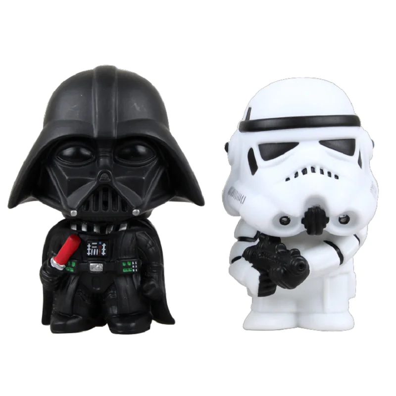 

Disney Star Wars 10cm Darth Vader clone trooper Action Figure Posture Anime Decoration Collection Figurine black warrior statue