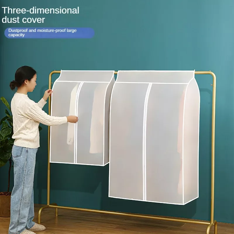 

Closed Down Wear Set of Stereo Dustproof Bag Dust Cover Coat Closet Hangers Hanging Household