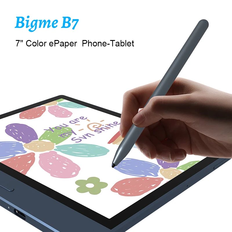 Фото Устройство чтения электронных книг Bigme B7, 7-дюймовое устройство для чтения электронных книг, 300PPI, 8+128 ГБ, открытая система Android 14, планшет для электронных книг с рукописной задней камерой 5 МП №2