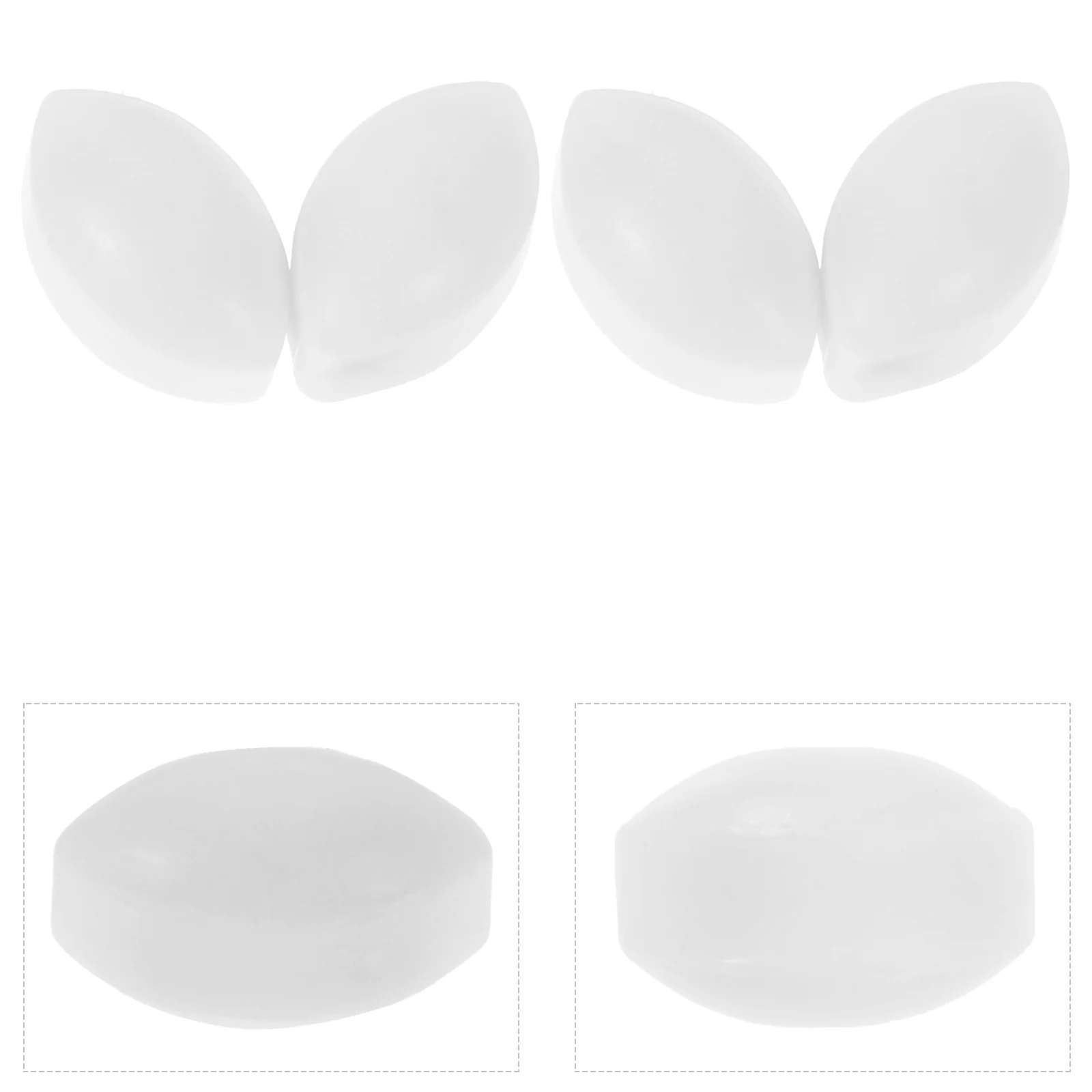 

4pcs Hot Plate Stirrer Mixer Stir Bars Stirring Bars White Stir Rod Bars