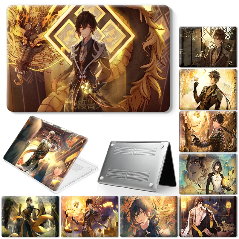 

Zhongli Genshin Impact Laptop Case For Macbook Air 13 A2337 A2338 Pro 13 12 11 15 For macbook case 2021 for Macbook Pro 16 Case