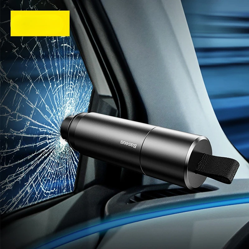 

mini Car Safety Hammer Car Emergency Glass Window Breaker Seat Belt Cutter Life-saving Escape Car Emergency Tool 1S Broken Glass