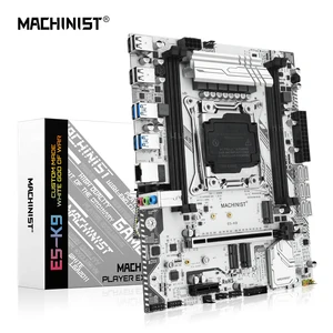 Machinist K9 материнская плата комплект поддержка Xeon E5 2620 V3 CPU DDR4 ECC Ram и настольной памяти LGA 2011-v3 Sata M.2 M-ATX K9